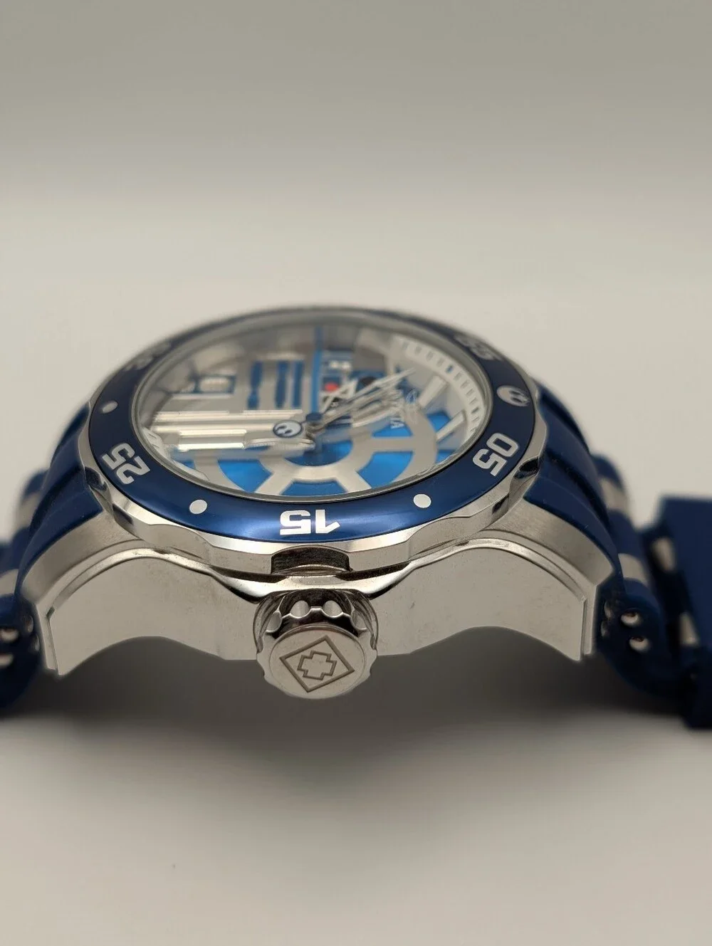 Invicta Star Wars R2-D2 Men's Wrist Watch Blue Band Stainless Steel
